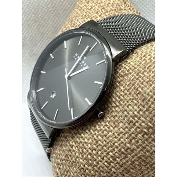 Skagen Ancher SKW6108 Men\'s Gray Stainless Steel Analog Dial Quartz Watch AEA225 main image 9